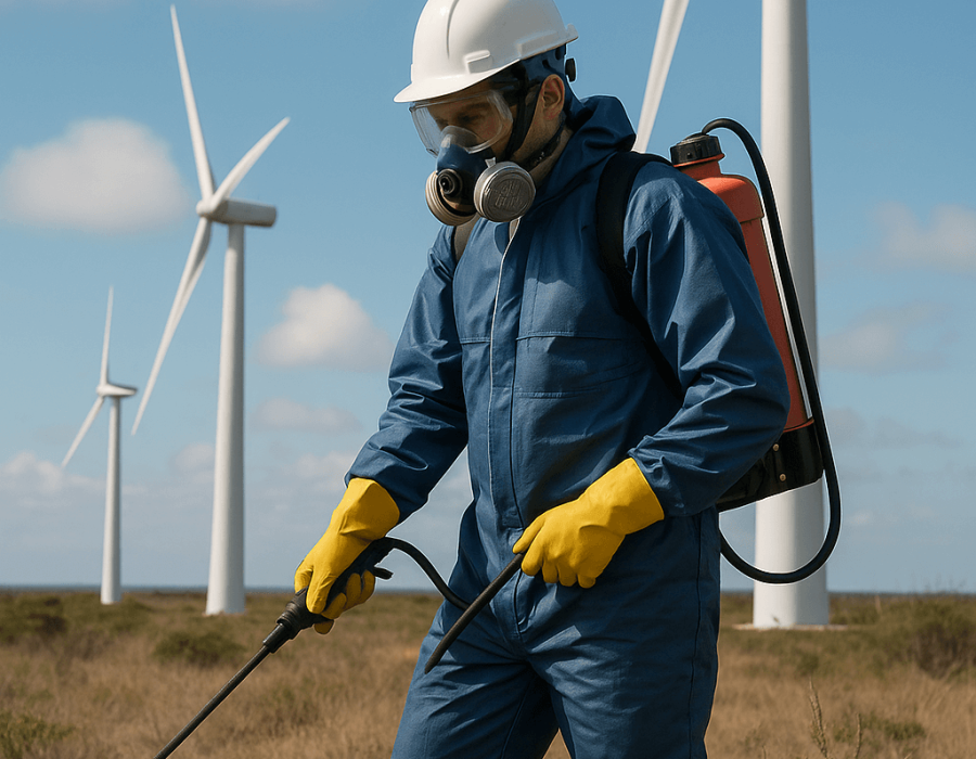 Controle de Praga em Área Eólica